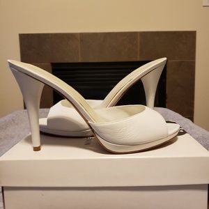 White Spring low heels